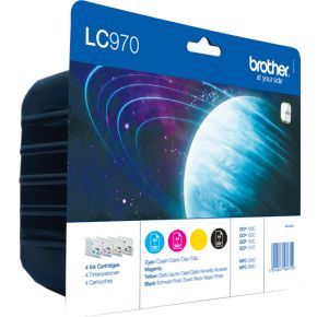 Image of Brother Ink Cartridge Lc970Valbp Value Pack (B C