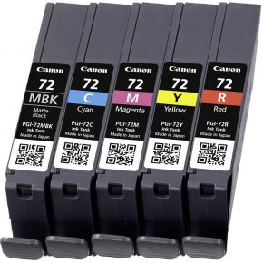 Image of Canon Multipack PGI-72 MBK, C, M, Y, R 5 kleuren