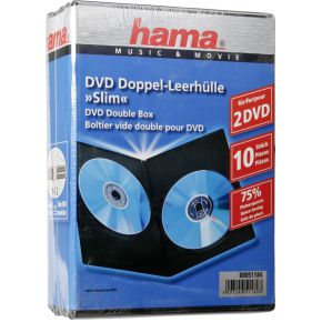 Image of 1x10 Hama DVD-Dubbel-cases slim 51184