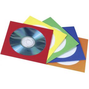 Image of 1x100 Hama CD Papierhoezen kleurrijk assortiment 78369