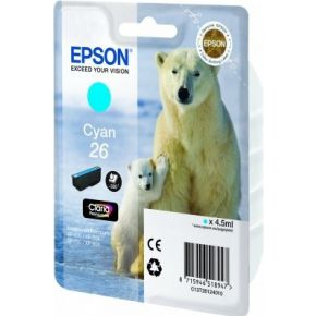 Image of Epson Singlepack Cyan 26 Claria Premium Ink