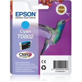 Image of Epson Ink Cartridge T0802 Cyan Blister W/ Rf+A