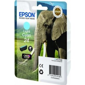 Image of Epson Singlepack Light Cyan 24 Claria Photo HD Ink