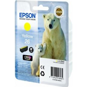 Image of Epson Singlepack Yellow 26 Claria Premium Ink