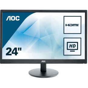 Image of AOC E2470SWHE 23.6 Zwart Full HD LED display