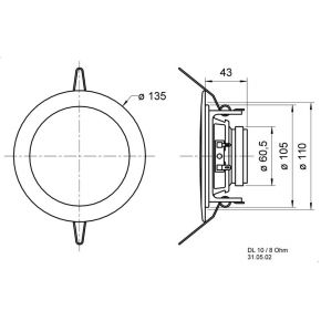 Image of 8 Ohm - Wit - Visaton