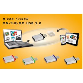 Image of Integral 64GB Micro Fusion USB2.0 OTG