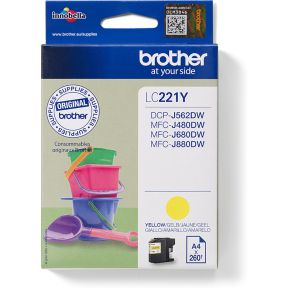 Image of Brother LC-221Y Inkt Geel