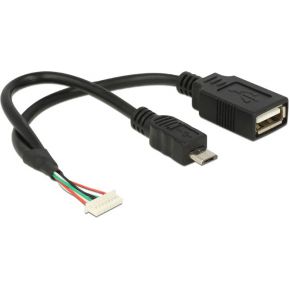 Image of DeLOCK 84835 0.15m Zwart USB-kabel