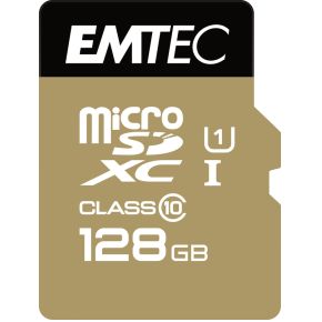 Image of Emtec microSD Class10 Gold+ 128GB flashgeheugen flashgeheugen