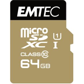 Image of Emtec microSD Class10 Gold+ 64GB flashgeheugen flashgeheugen