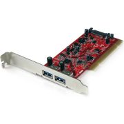 StarTech.com 2-poorts PCI SuperSpeed USB 3.0-adapterkaart met SATA-voeding