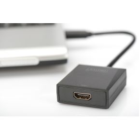 Image of Digitus DA-70841 USB 3.0 HDMI Zwart kabeladapter/verloopstukje