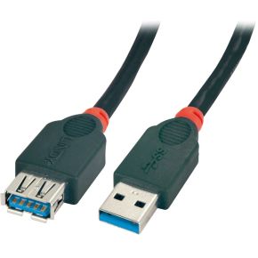 Image of Lindy 41833 3m USB A USB A Zwart USB-kabel