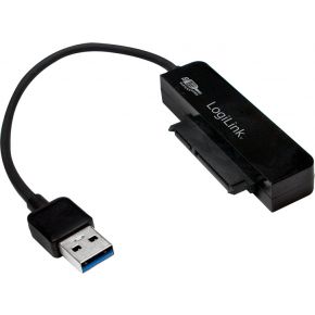 Image of LogiLink AU0012A SATA USB 3.0 Zwart kabeladapter/verloopstukje