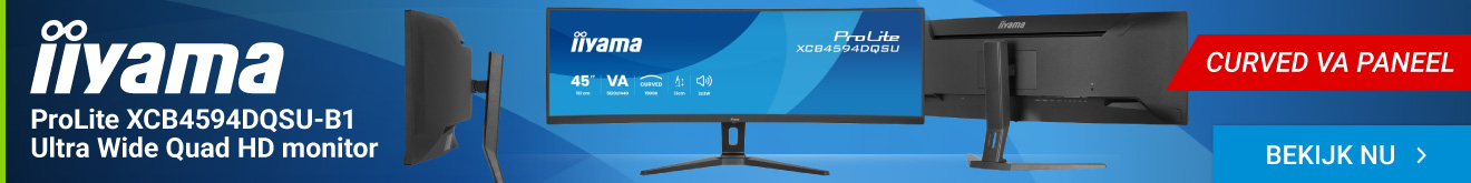 iiyama ProLite XCB4594DQSU-B1 45" Ultra Wide Quad HD Curved VA monitor