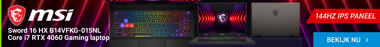 MSI Sword 16 HX B14VFKG-015NL Core i7 RTX 4060 Gaming laptop