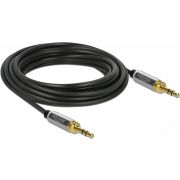 Delock 85787 Stereo Jack Kabel 3,5 mm 3-pins male naar male met schroefadapter 3 m