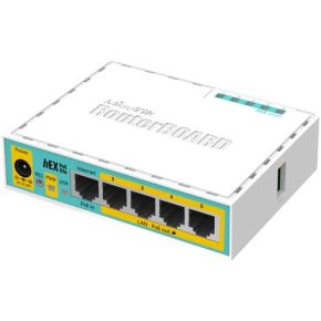 Mikrotik hEX PoE lite bedrade Fast Ethernet Wit router