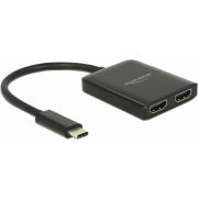 Delock 87719 USB Type-C-splitter (DP Alt-modus) > 2 x HDMI-uitgang 4K 30 Hz
