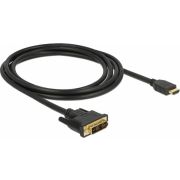 Delock 85584 HDMI naar DVI 18+1 kabel bidirectioneel 2 m
