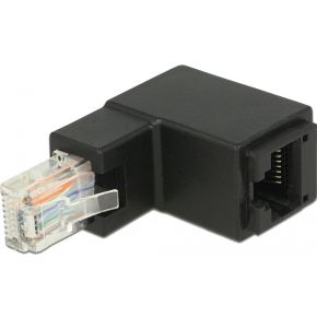 Delock 86424 Adapter RJ45-stekker naar boven haaks naar RJ45-aansluiting Cat.6 UTP