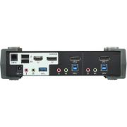 ATEN-2-Poorts-KVM-Schakelaar-USB-3-0-4K-DisplayPort-MST-Zwart