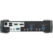 ATEN-2-Poorts-KVM-Schakelaar-USB-3-0-4K-DisplayPort-MST-Zwart