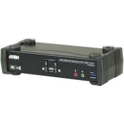 ATEN-2-Poorts-KVM-Schakelaar-USB-3-0-4K-DisplayPort-MST-Zwart