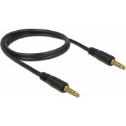 Delock-85696-Stereo-Jack-Kabel-3-5-mm-5-pins-male-naar-male-1-m-zwart