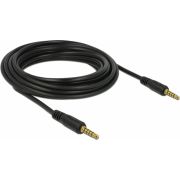 Delock-85699-Stereo-Jack-Kabel-3-5-mm-5-pin-male-naar-male-5-m-zwart