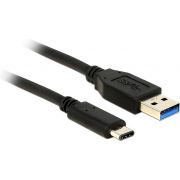 Delock 83869 SuperSpeed USB 10 Gbps (USB 3.2 Gen 2) Kabel Type-A naar USB Type-C 0,5 m