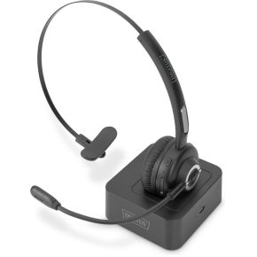 Digitus DA-12211 hoofdtelefoon/headset Hoofdband Bluetooth Oplaadhouder Zwart
