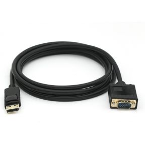 Equip 119338 video kabel adapter 2 m VGA (D-Sub) DisplayPort Zwart