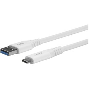 ESTUFF USB-C - A Cable 2m White USB-kabel 3 m USB 3.2 Gen 1 (3.1 Gen 1) USB C USB A Wit