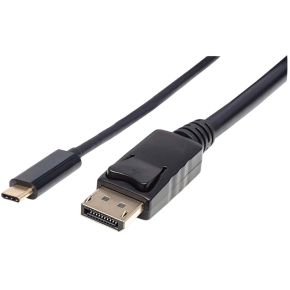 Manhattan 152464 2m USB C DisplayPort Zwart video kabel adapter