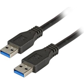 EFB Elektronik K5210SW.5 5m USB A USB A Mannelijk Mannelijk Zwart USB-kabel