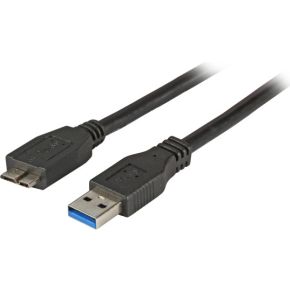 EFB Elektronik K5227SW.3 3m USB A Micro-USB B Mannelijk Mannelijk Zwart USB-kabel