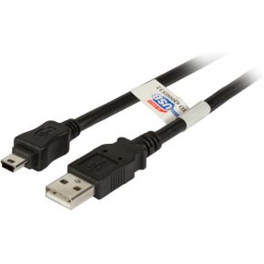 EFB Elektronik USB 2.0 A / Mini B 3m 3m USB A Mini-USB B Mannelijk Mannelijk Zwart USB-kabel - [K525