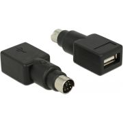 Delock 65898 Adapter PS/2 male > USB Type-A female
