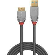 Lindy-36656-0-5m-USB-A-Micro-USB-B-Mannelijk-Mannelijk-Grijs-USB-kabel