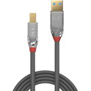 Lindy-36663-3m-USB-A-USB-B-Mannelijk-Vrouwelijk-Grijs-USB-kabel