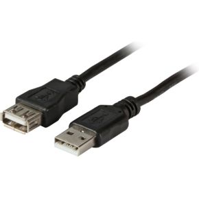 EFB Elektronik K5220SW.3 3m USB A USB A Mannelijk Vrouwelijk Zwart USB-kabel