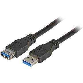 EFB Elektronik K5237.1 1m USB A USB A Mannelijk Vrouwelijk Zwart USB-kabel
