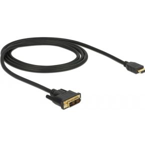 Delock 85582 HDMI naar DVI 18+1 kabel bidirectioneel 1 m