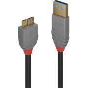 Lindy-36765-0-5m-USB-A-Micro-USB-B-Mannelijk-Mannelijk-Zwart-USB-kabel