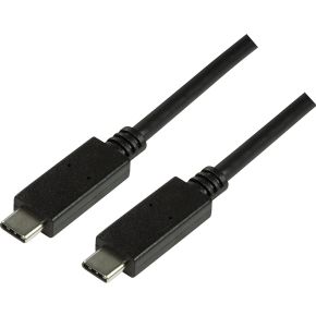 LogiLink CU0129. USB C-kabel Zwart 1m