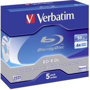 Verbatim BD-R DL Blu-ray 50GB 6X 5st. Jewelcase