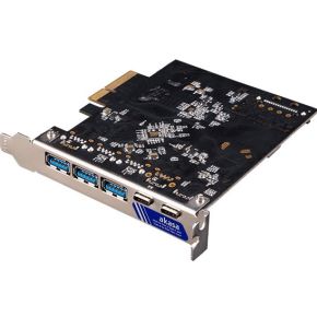 Akasa 10Gbps USB 3.2 Gen 2 Type-C and Type-A to PCIe Host Card (3 x A + 2 x C)
