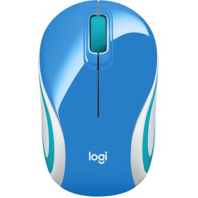 Logitech M187 Mini Blauw Draadloze muis